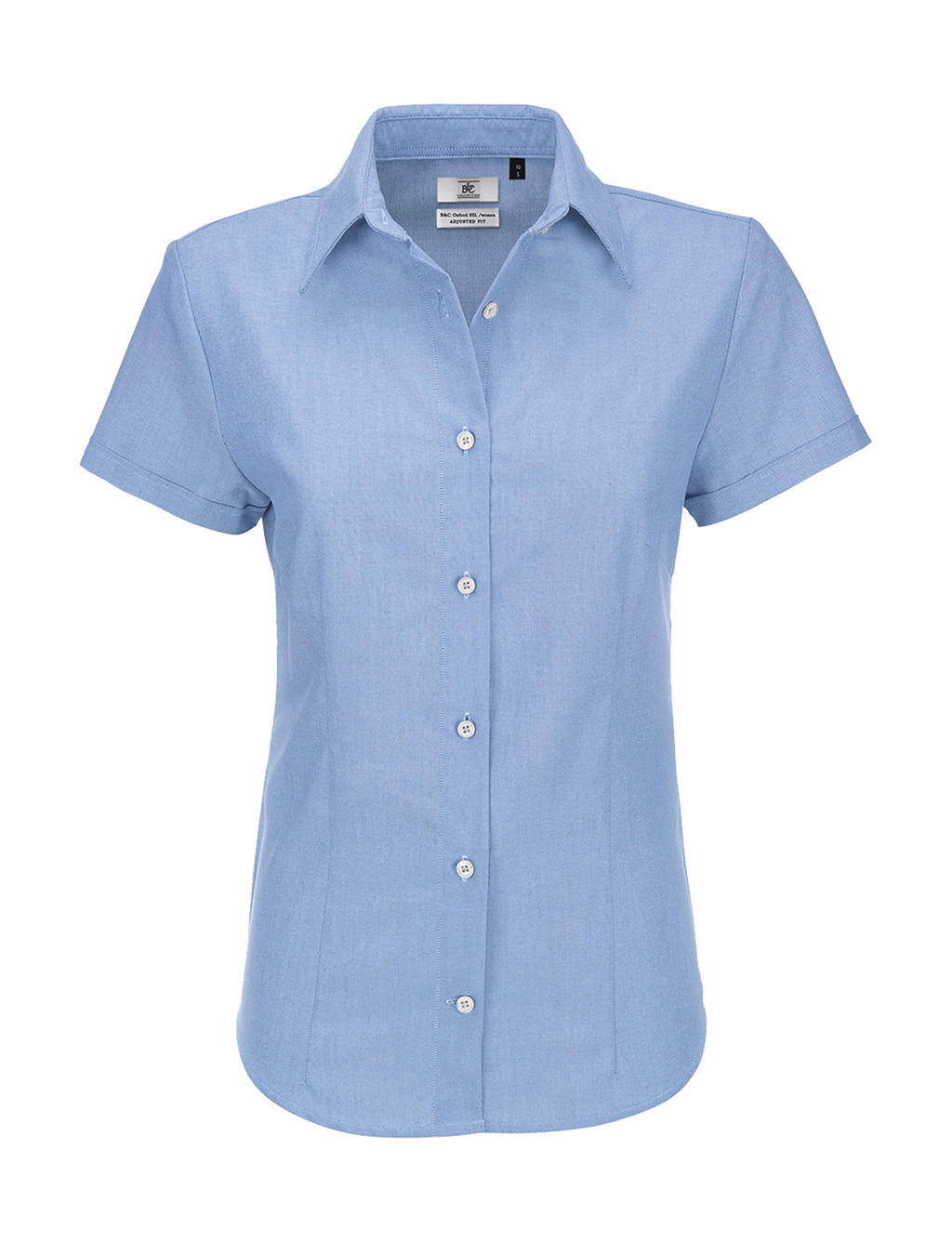 B&amp;C Damen Oxford Kurzarm Bluse - SWO04
