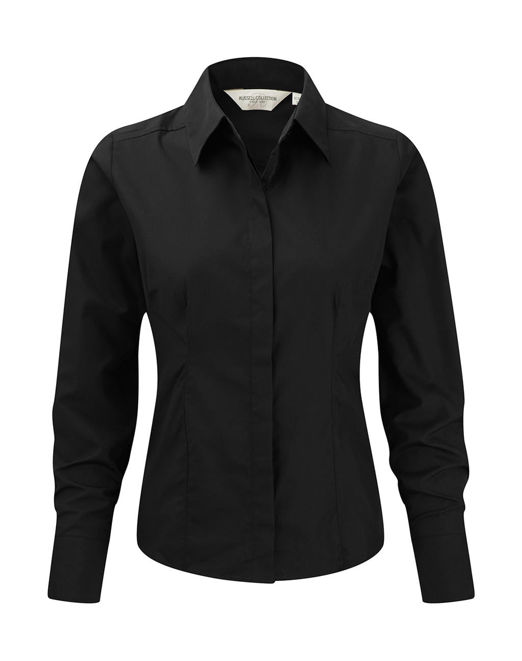 Russel Europe Popelin Damen Langarm Bluse LA