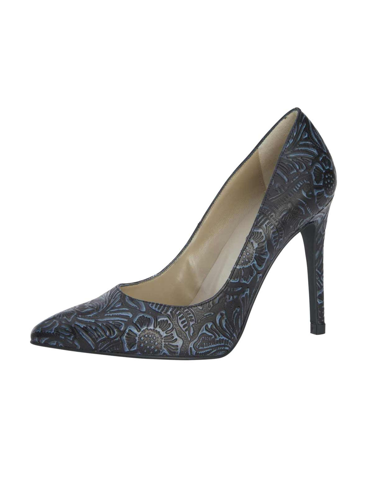 Heine Damen Lederpumps, marine