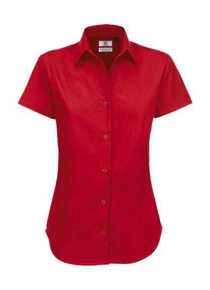 B&amp;C Ladies Twill Shirt Damen Marken Kurzarm Bluse - SWT84