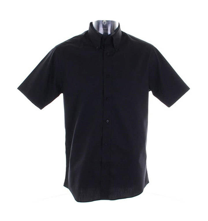 Kustom Kit Tailored Fit Premium Oxford Herren Kurzarm Hemd
