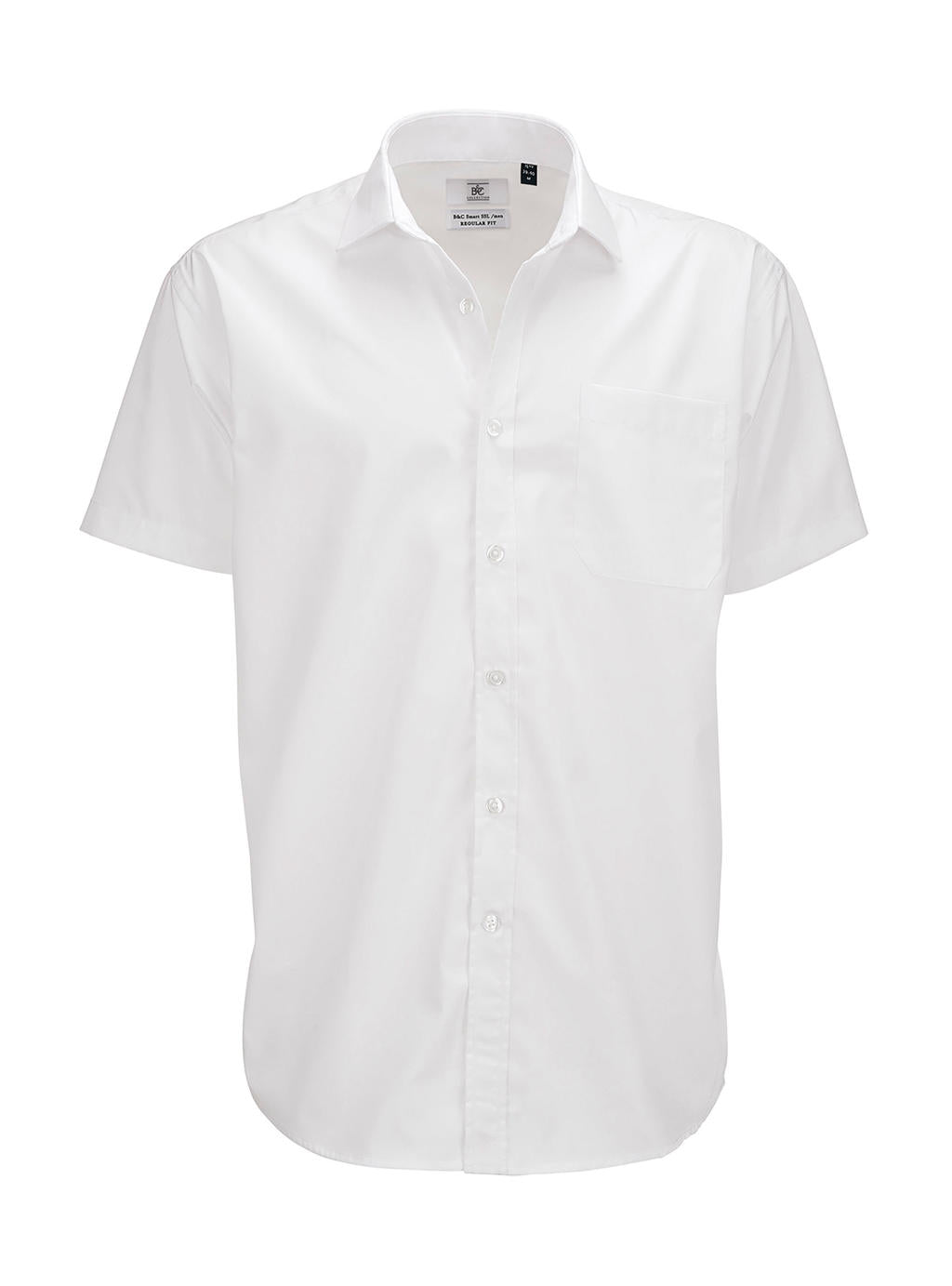 B&C Men`s Poplin Herren Kurzarm Hemd - SMP62