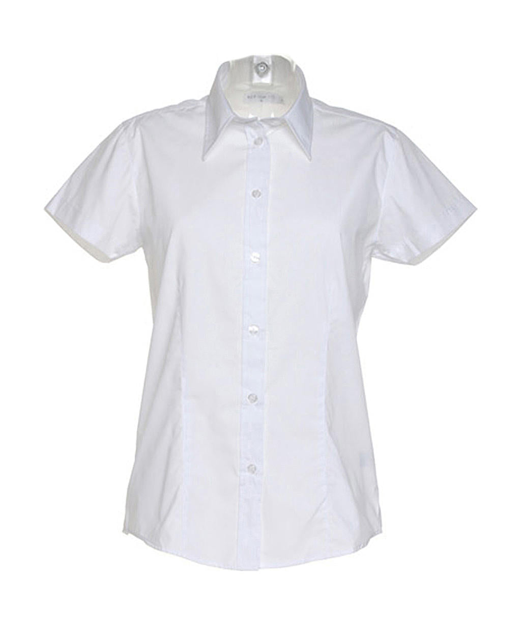 Kustom Kit Workforce Damen Kurzarm Bluse, Shirt