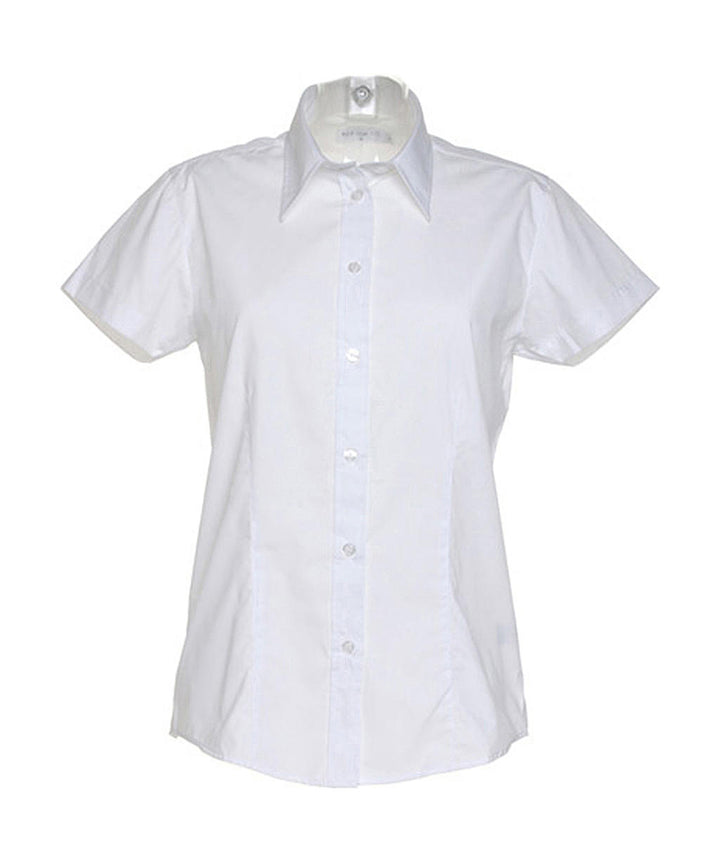Kustom Kit Workforce Damen Kurzarm Bluse, Shirt