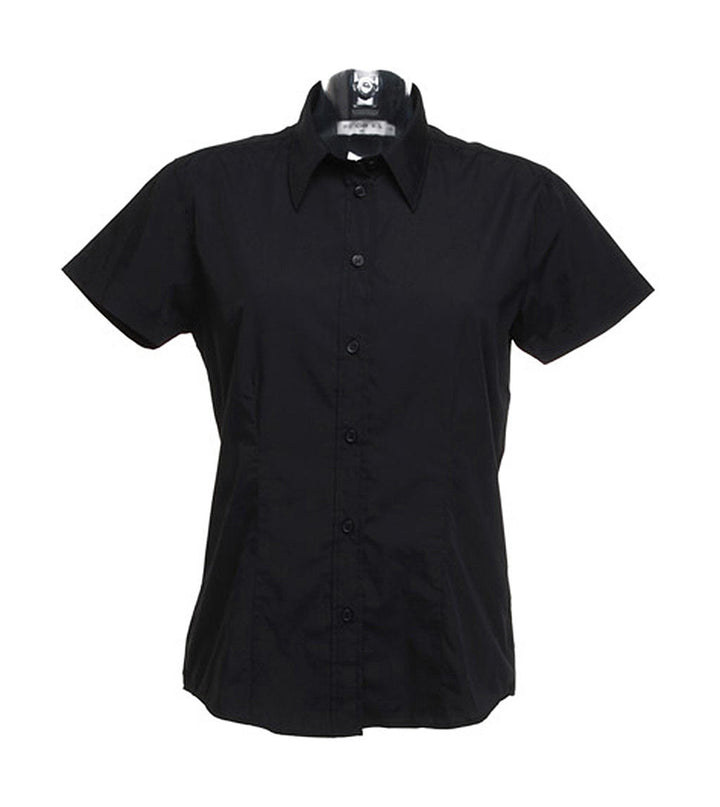 Kustom Kit Workforce Damen Kurzarm Bluse, Shirt