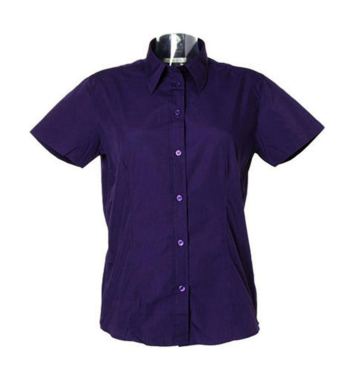 Kustom Kit Workforce Damen Kurzarm Bluse, Shirt