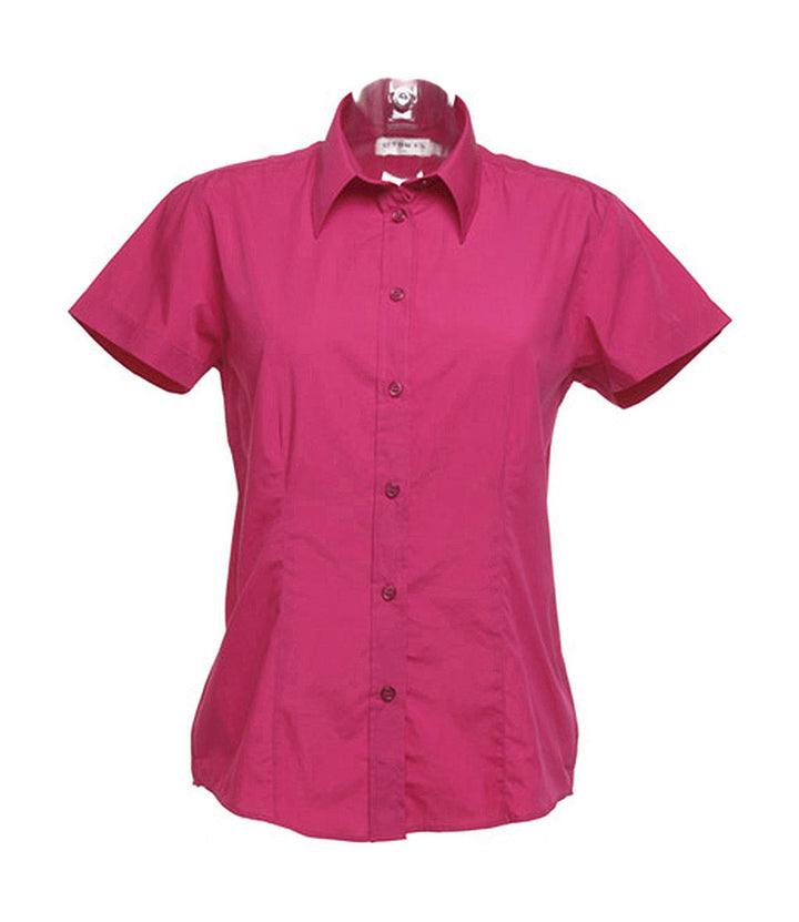 Kustom Kit Workforce Damen Kurzarm Bluse, Shirt