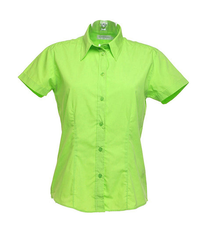 Kustom Kit Workforce Damen Kurzarm Bluse, Shirt