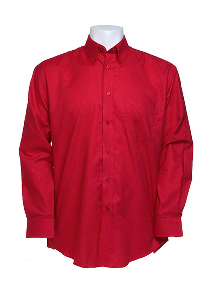 Kustom Kit Workwear Oxford Herren Langarm Hemd, Shirt