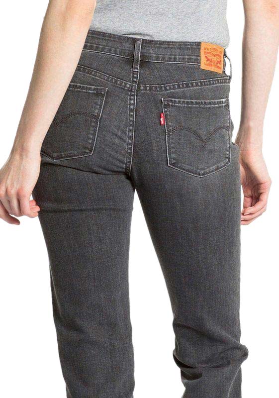 Levi´s Damen Marken-Damen-Jeans, grau-used, 34 inch