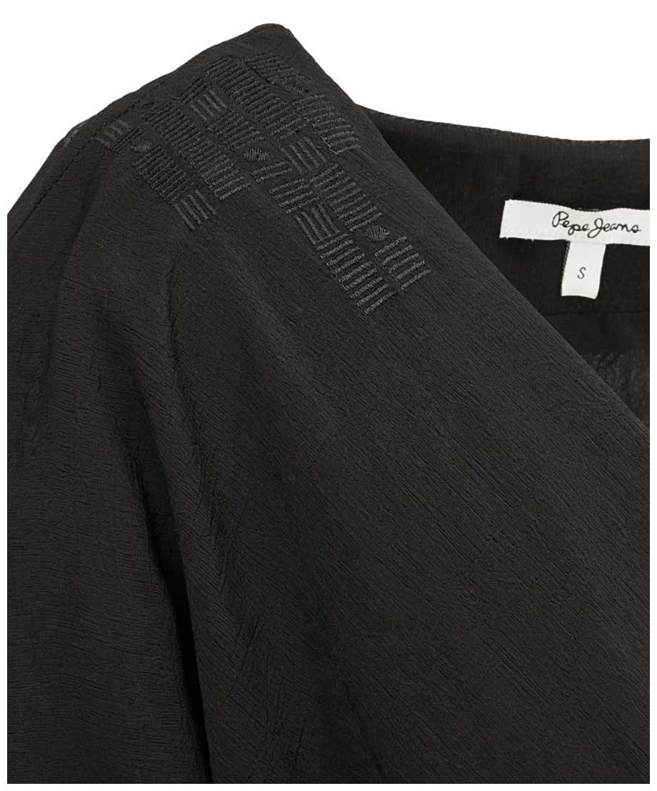 Pepe Jeans Damen Marken-Kleid, schwarz