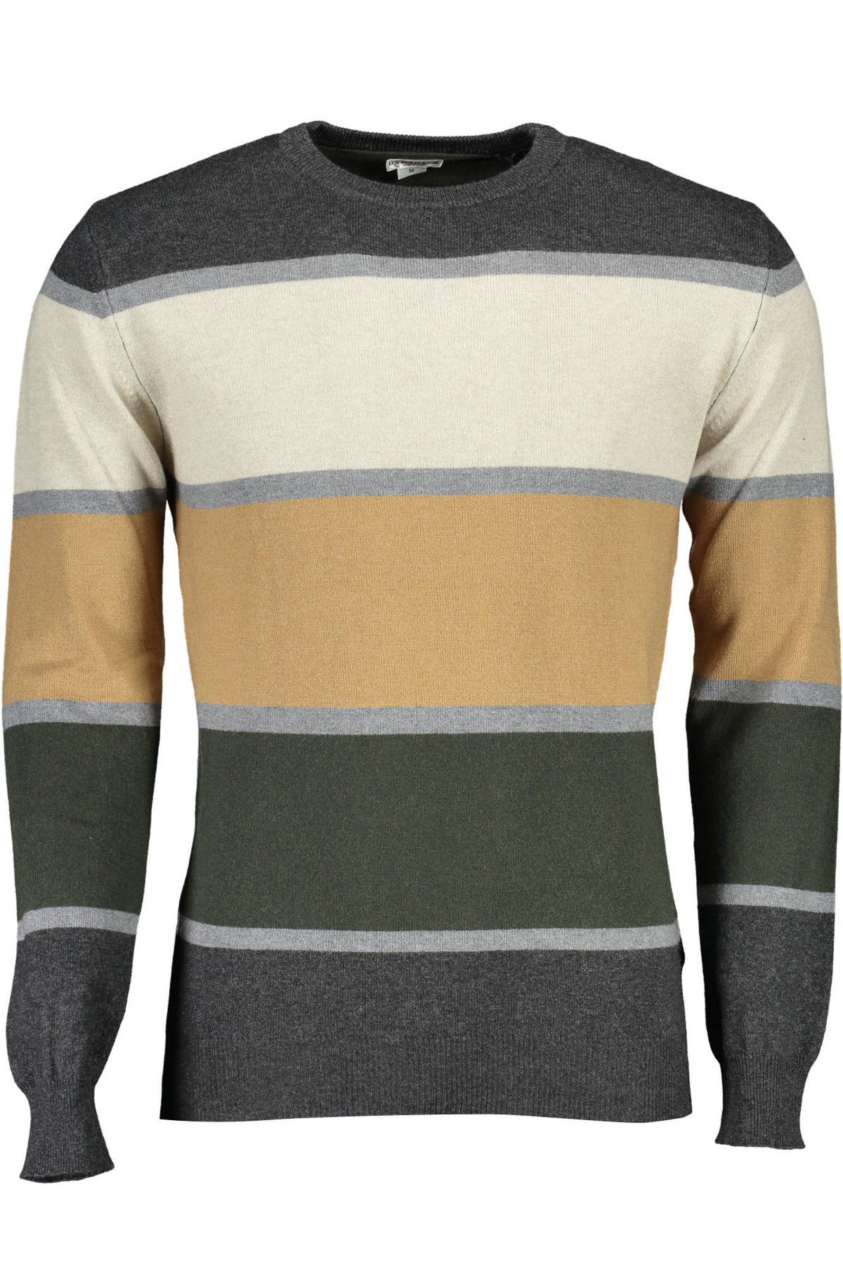 U.S. POLO ASSN. Herren Pullover mit Rundhalsausschnitt, beige-gestreift