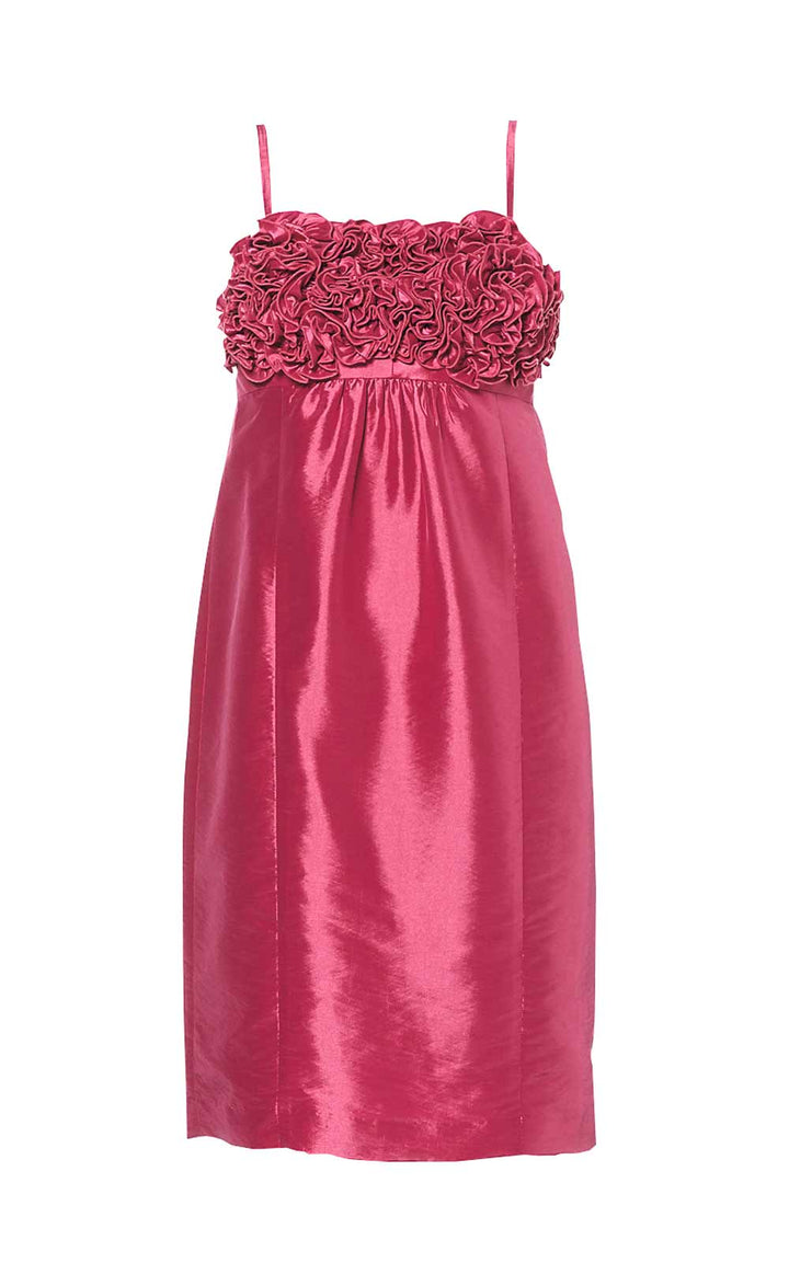Apart Damen Kleid mit Rüschen, magenta