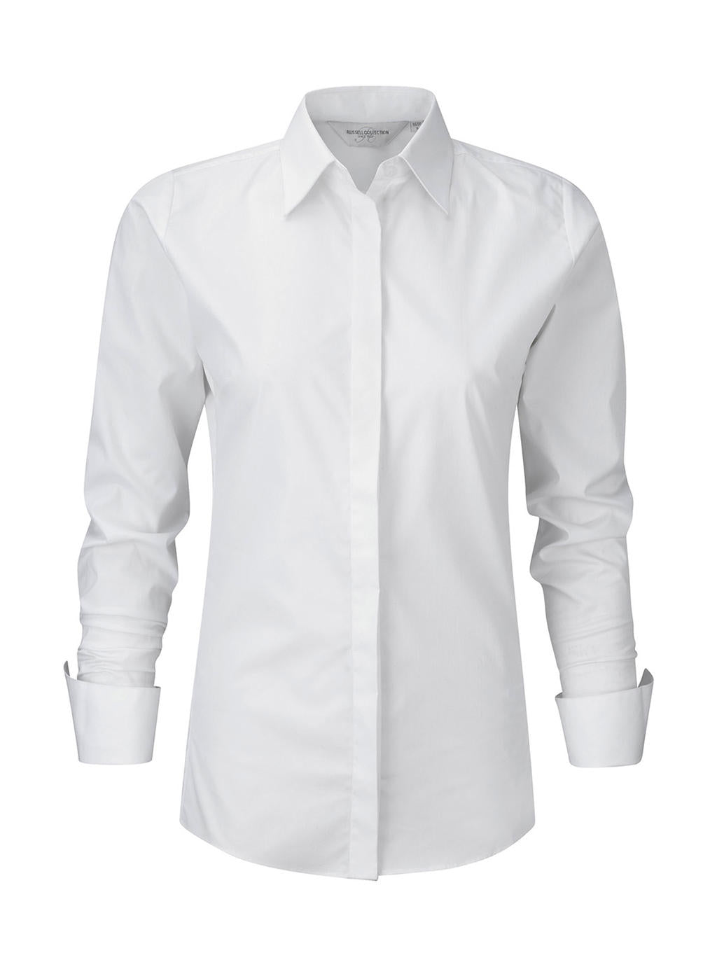 Russel Europe Ladies Langarm Ultimate Stretch Damen Bluse, Shirt, Hemd