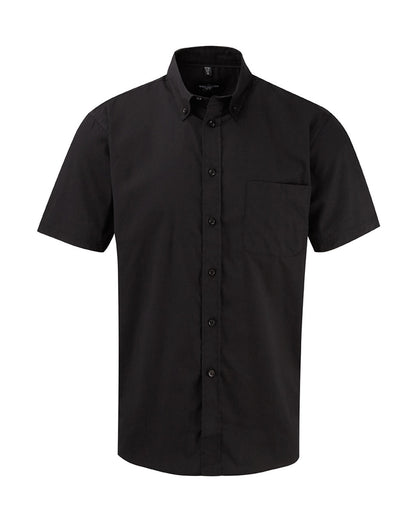 Russel Europe Classic Twill Herren Kurzarm Hemd, Shirt