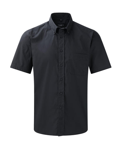 Russel Europe Classic Twill Herren Kurzarm Hemd, Shirt