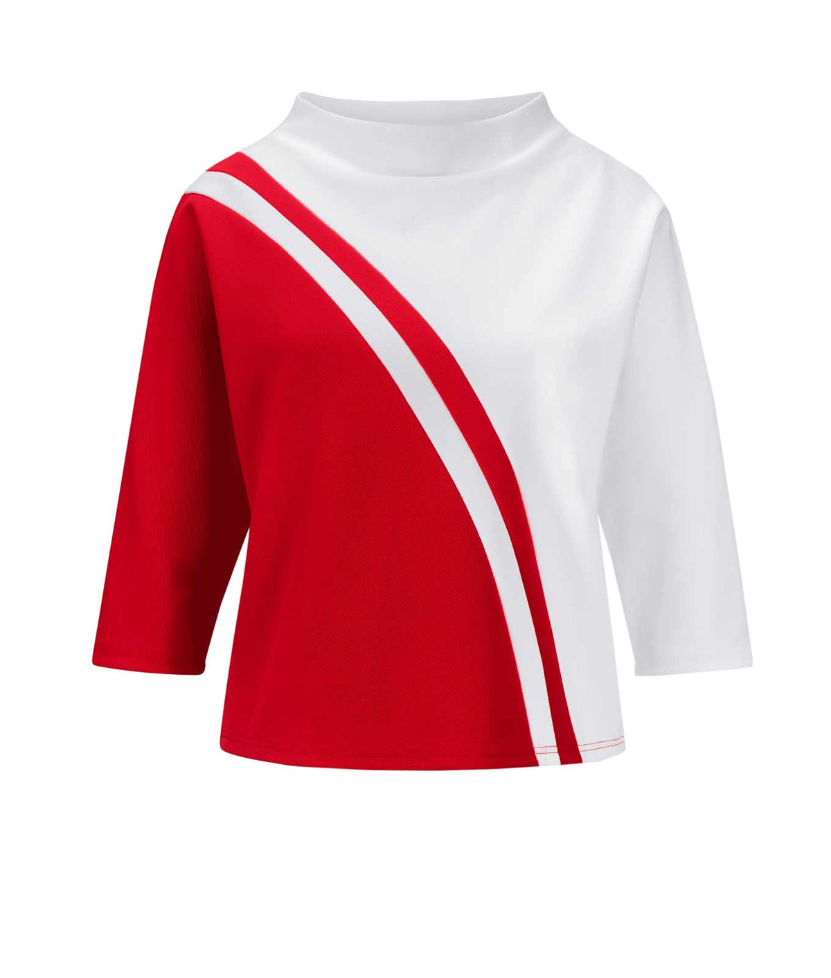 CRéATION L Damen Shirt, weiß-rot