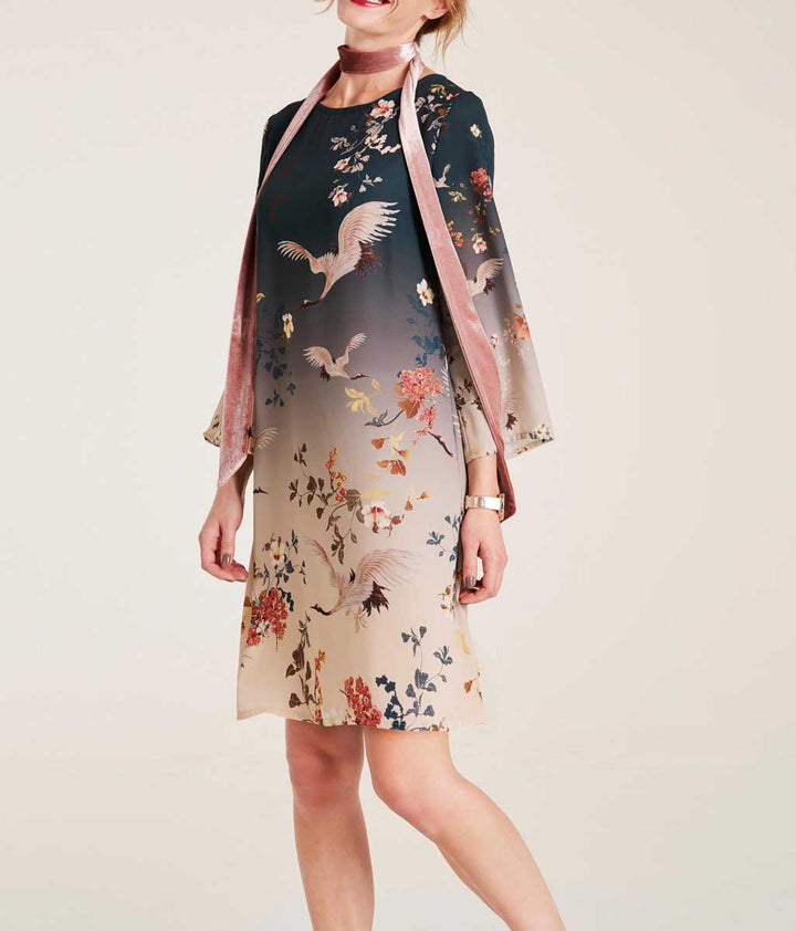 Heine Damen Druckkleid, bunt