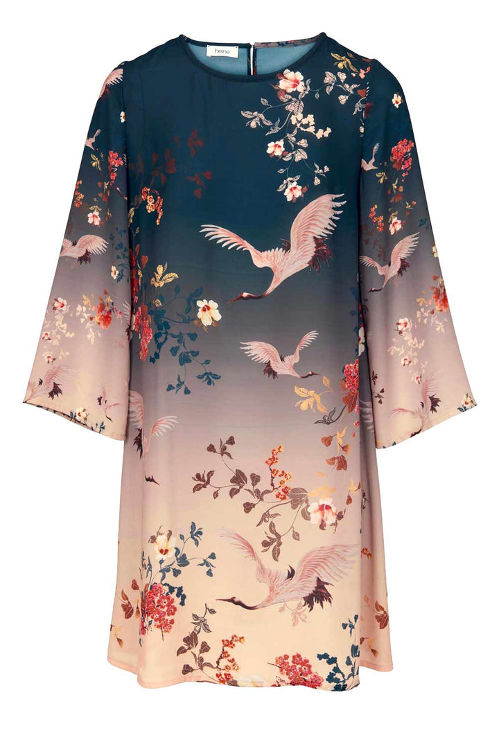 Heine Damen Druckkleid, bunt