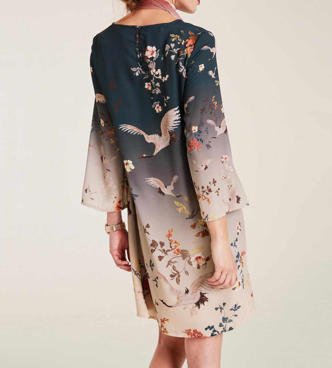 Heine Damen Druckkleid, bunt