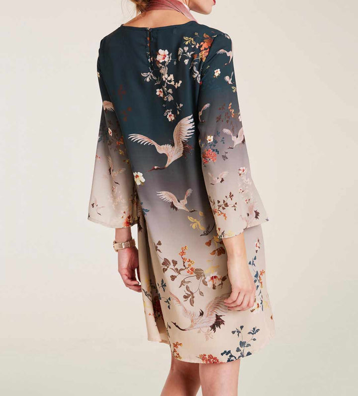 Heine Damen Druckkleid, bunt