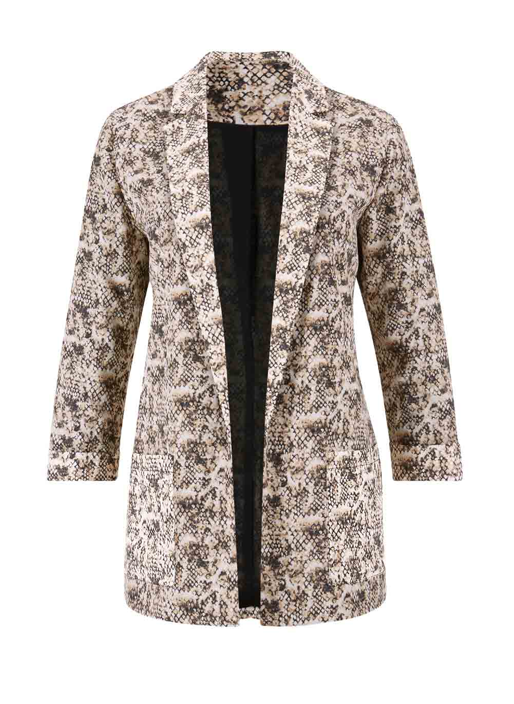 CRéATION L Damen Crêpeblazer, bunt