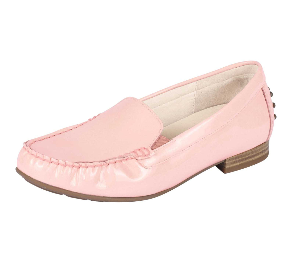 Gabor Damen Marken-Damen-Lackleder-Slipper, rosé