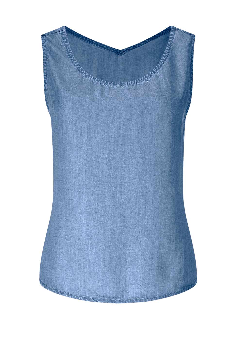 CRéATION L Damen Top, jeansblau