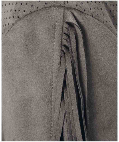 Maze Damen Marken-Lederimitatjacke, taupe
