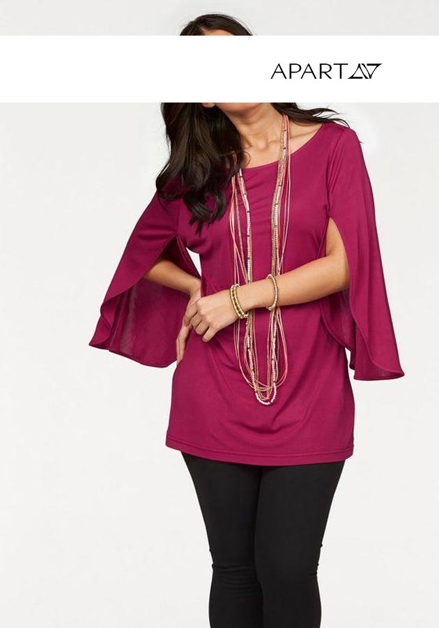 Apart Damen Capeshirt, magenta
