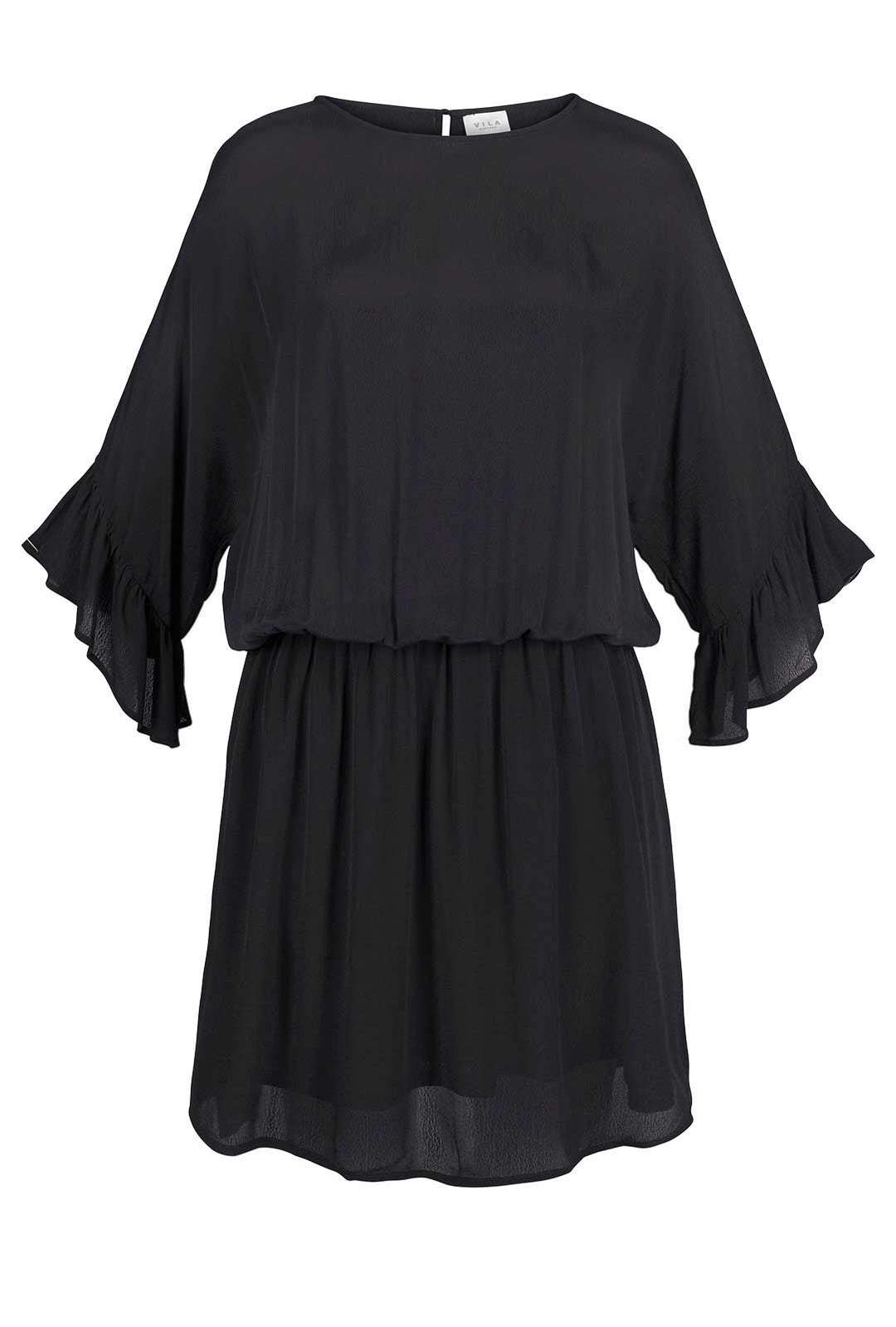 Vila Clothes Damen Marken-Kleid "LISETT", schwarz