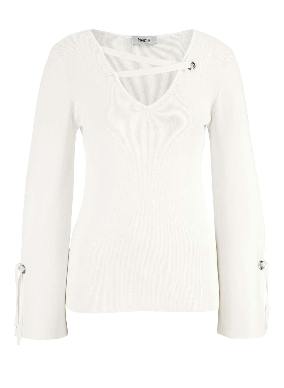 Heine Damen Feinstrickpullover, offwhite