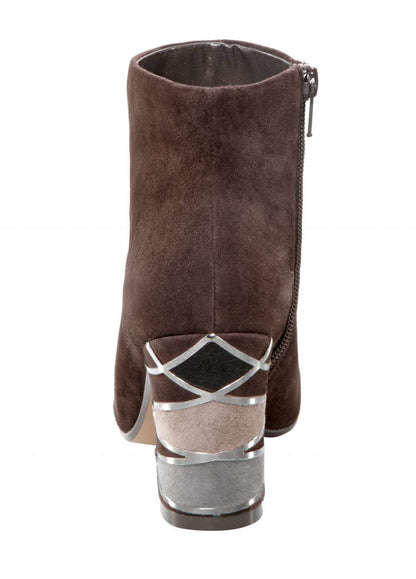 Nina New York Damen Marken-Stiefelette, braun