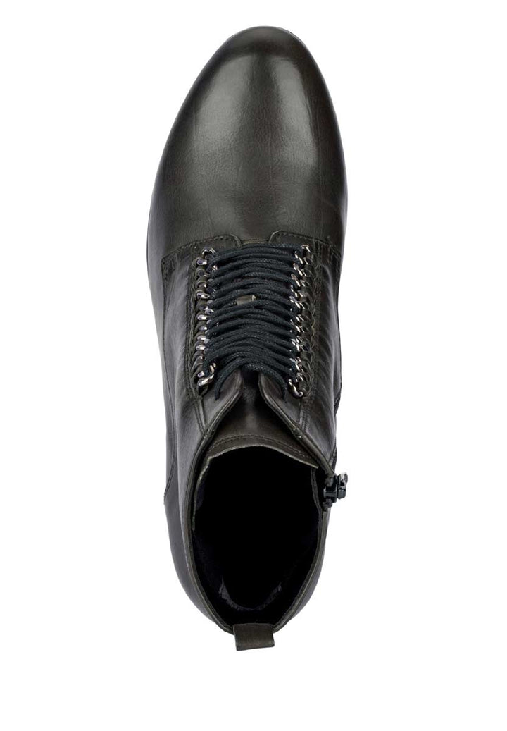 Gabor Damen Marken-Lederstiefelette, schlamm