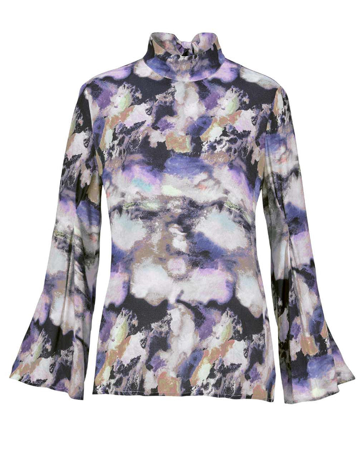Stefanel Damen Marken-Bluse m. Schluppe, bunt