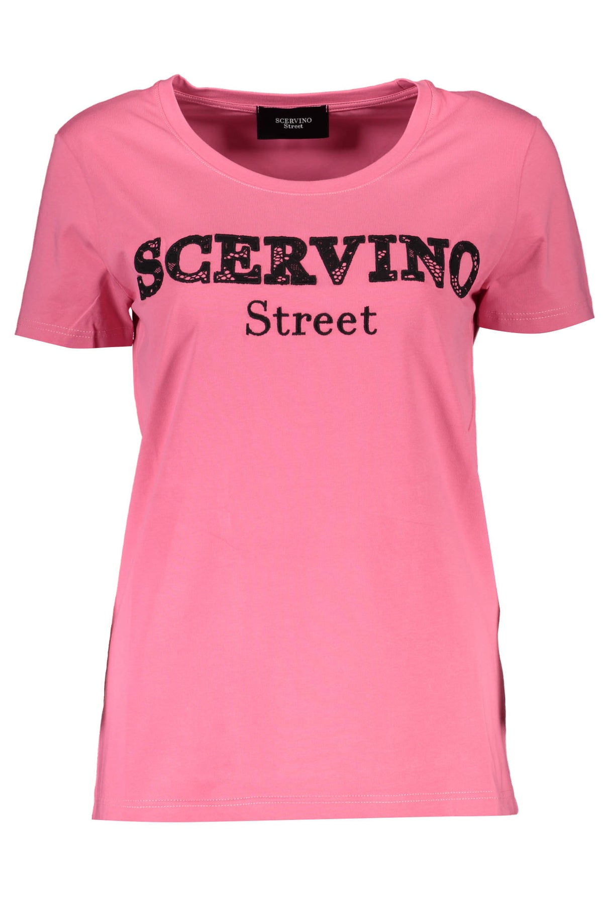 SCERVINO STREET Damen T-Shirt Shirt Sweatshirt Oberteil mit Rundhalsausschnitt, kurzärmlig