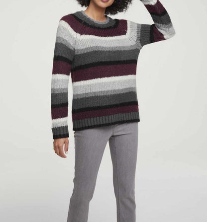 HEINE Damen Grobstrickpullover, bunt