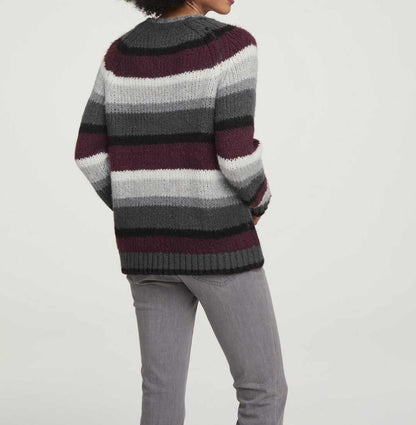 HEINE Damen Grobstrickpullover, bunt