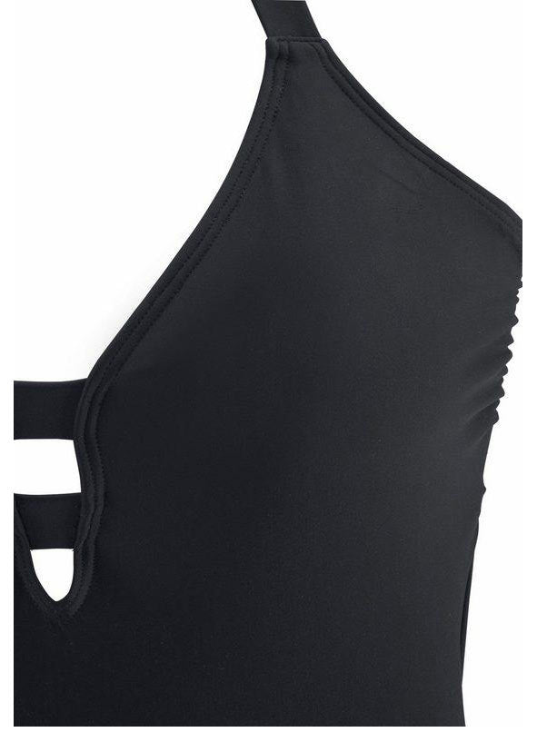 Bruno Banani Damen Marken-Badeanzug, schwarz, A/B-Cup