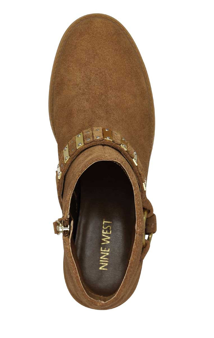 Nine West Damen Biker-Boots, cognac