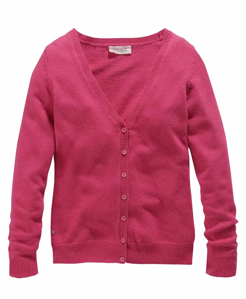 J.Jayz Damen Marken-Strickjacke, beere