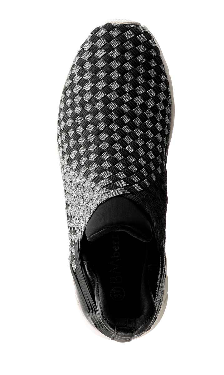 Bernie Mev. Damen Marken-Slipper, schwarz-silberfarben