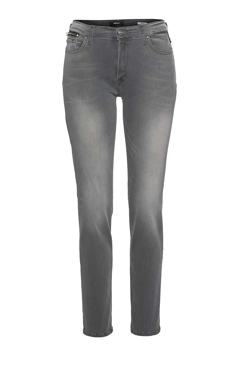 Replay Damen Marken-Jeans "NEW JODEY", grau, 32 inch