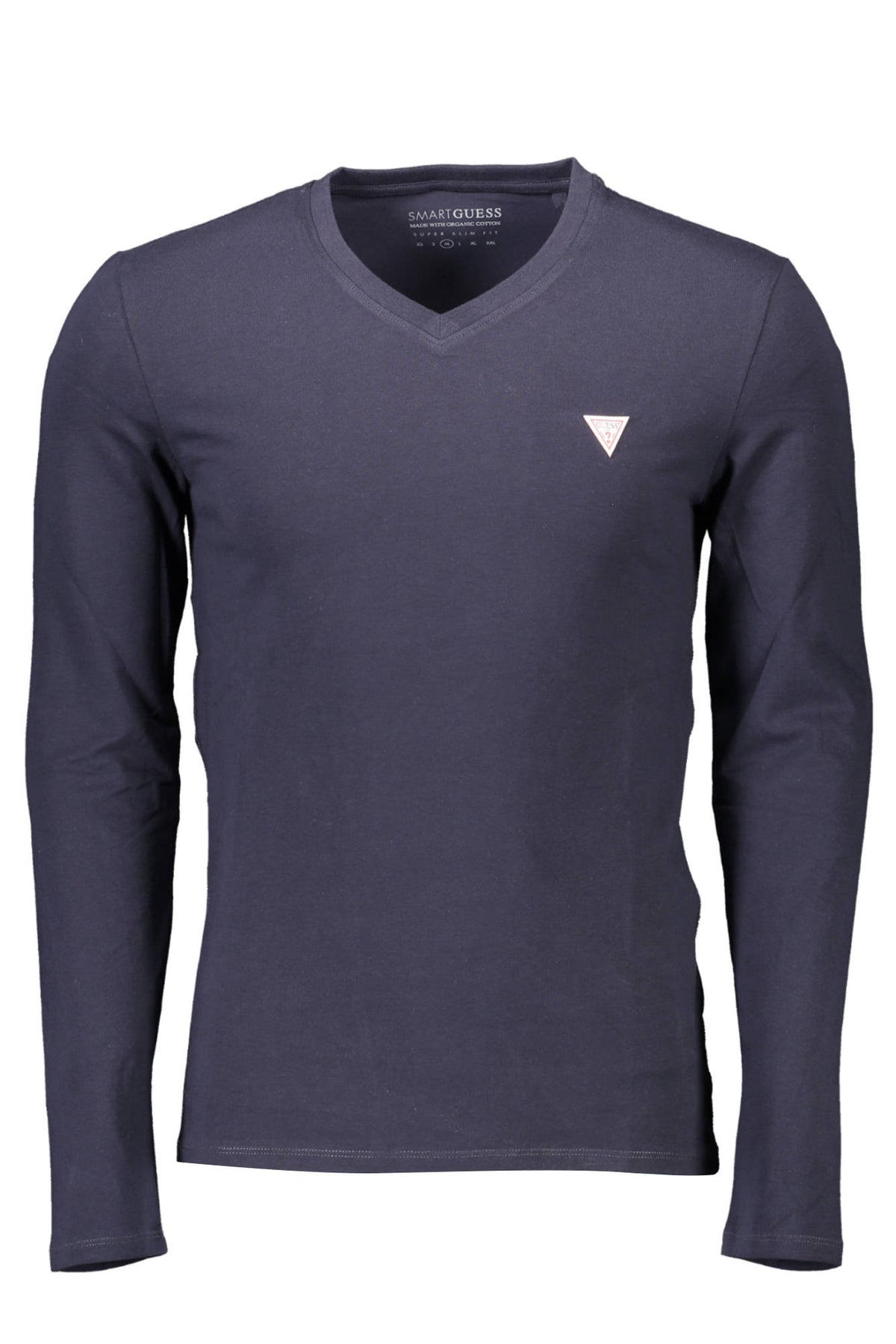 GUESS JEANS Herren T-Shirt Shirt Sweatshirt Oberteil mit V-Ausschnitt, langärmlig