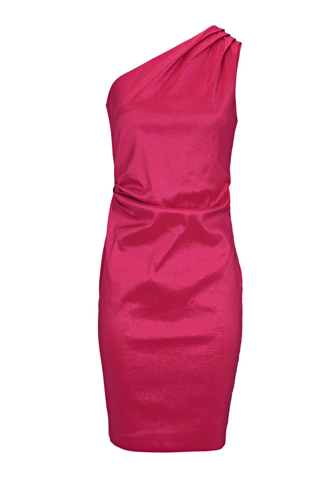 Ashley Brooke Damen Designer-One-Shoulderkleid, pink