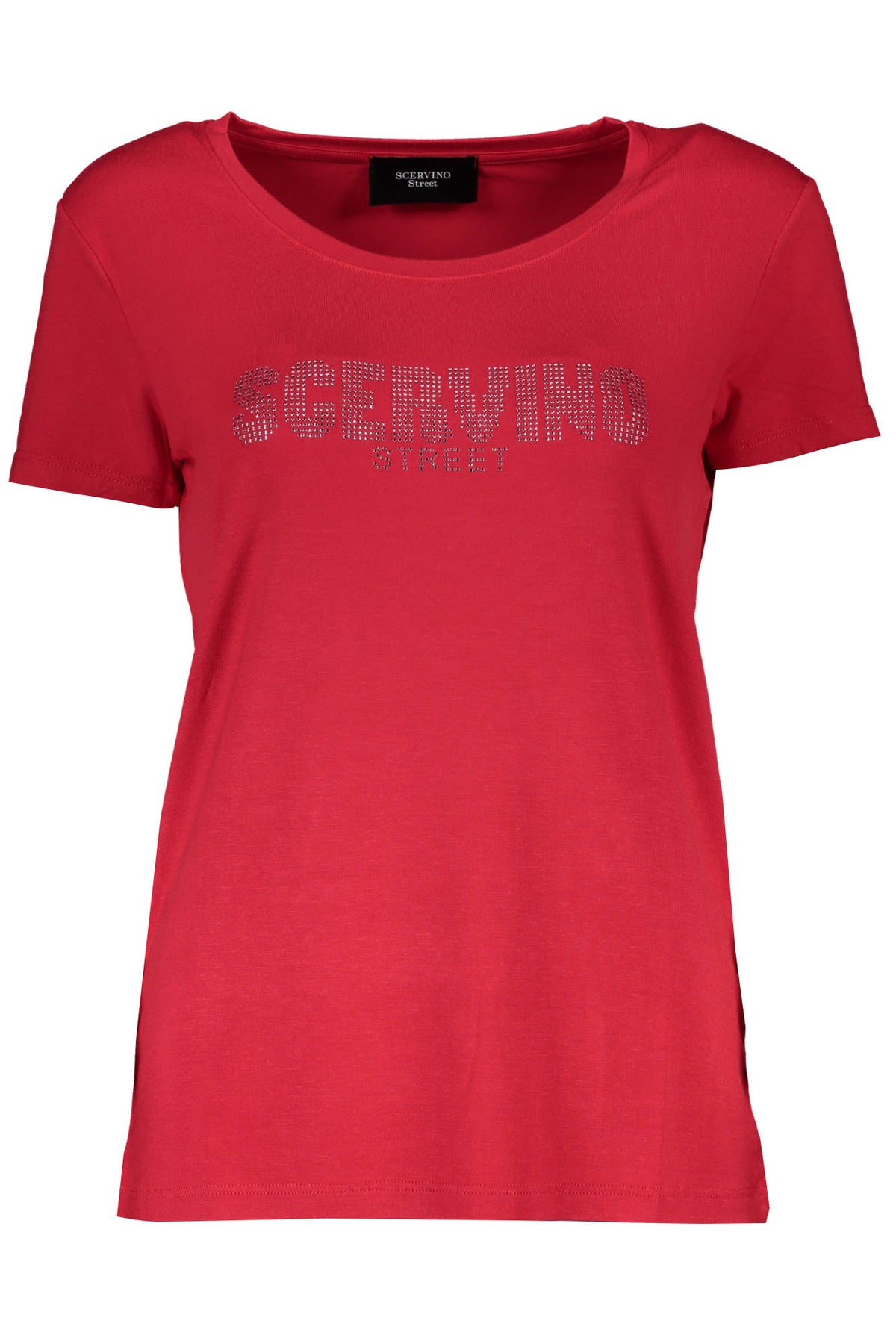 SCERVINO STREET Damen T-Shirt Shirt Sweatshirt Oberteil mit Rundhalsausschnitt, kurzärmlig