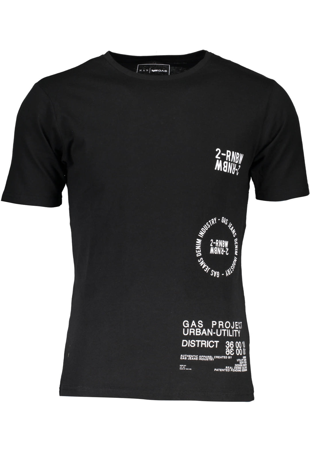 GAS Herren T-Shirt Sweatshirt mit Rundhalsausschnitt, kurzarm