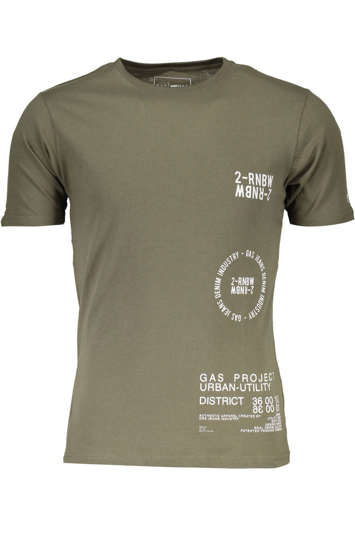 GAS Herren T-Shirt Sweatshirt mit Rundhalsausschnitt, kurzarm