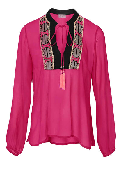 Rick Cardona Damen Designer-Tunika, pink