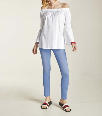 HEINE Damen Carmenbluse, offwhite